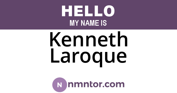 Kenneth Laroque