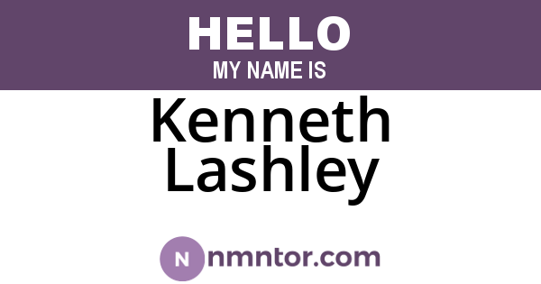 Kenneth Lashley