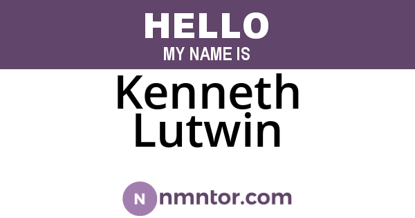 Kenneth Lutwin