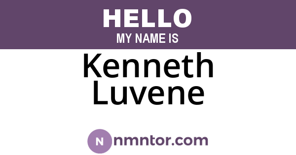 Kenneth Luvene