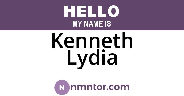 Kenneth Lydia