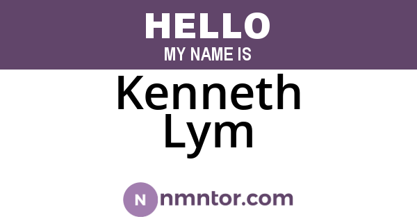 Kenneth Lym