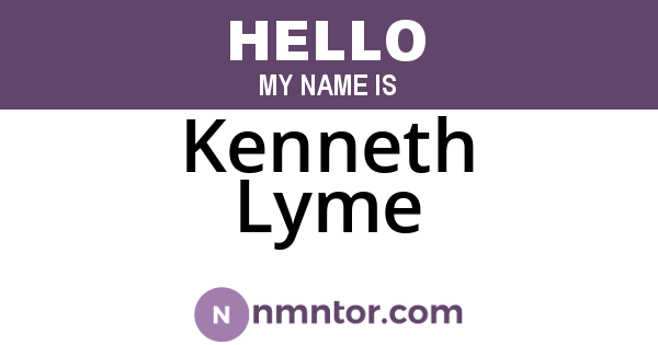 Kenneth Lyme
