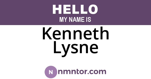 Kenneth Lysne