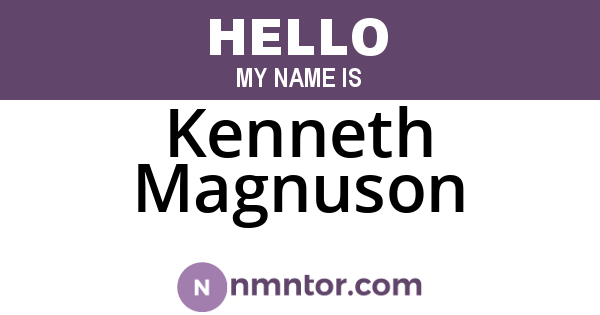 Kenneth Magnuson