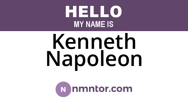 Kenneth Napoleon
