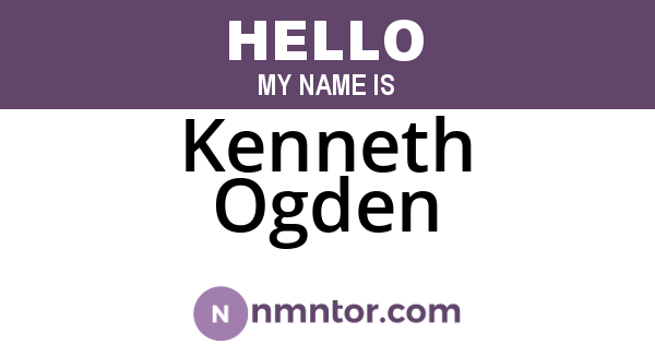 Kenneth Ogden