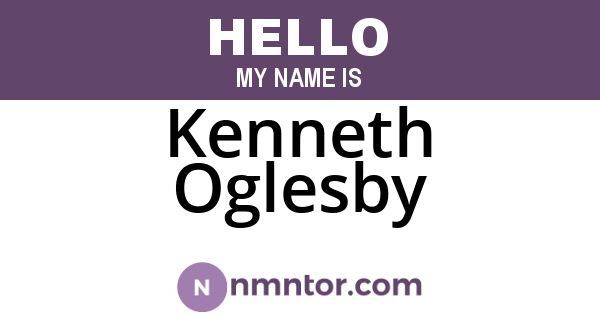 Kenneth Oglesby