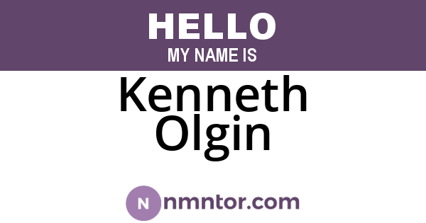 Kenneth Olgin