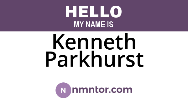 Kenneth Parkhurst
