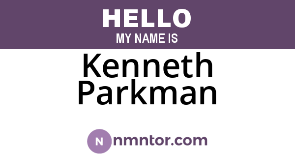 Kenneth Parkman