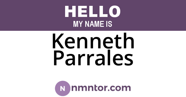 Kenneth Parrales