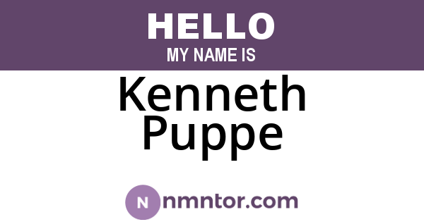 Kenneth Puppe