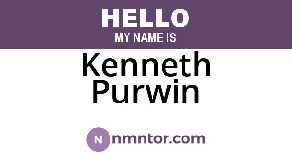 Kenneth Purwin