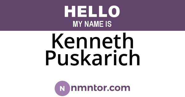 Kenneth Puskarich