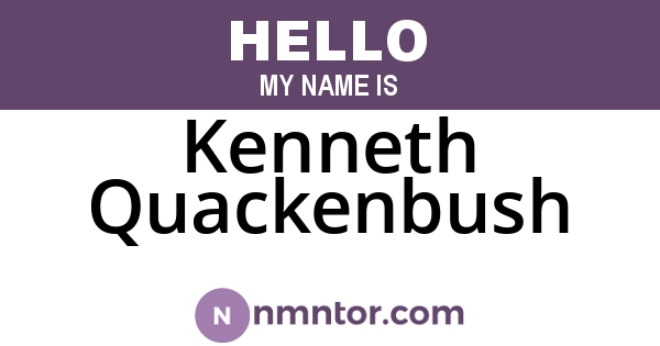 Kenneth Quackenbush