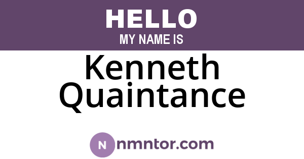 Kenneth Quaintance