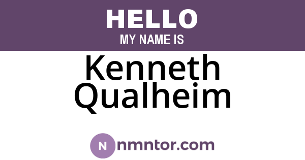 Kenneth Qualheim