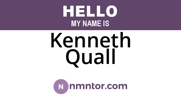 Kenneth Quall