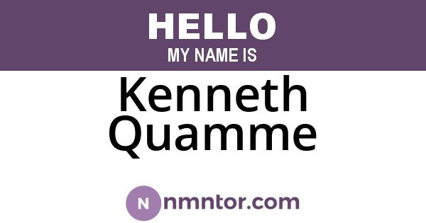 Kenneth Quamme