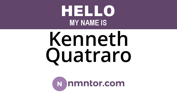 Kenneth Quatraro