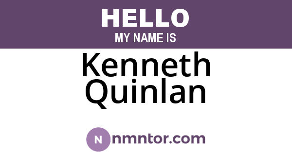 Kenneth Quinlan