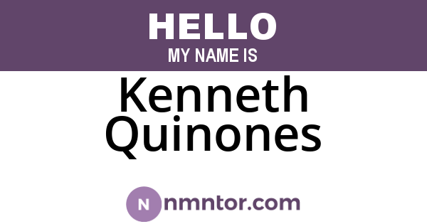 Kenneth Quinones