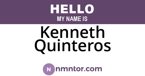 Kenneth Quinteros