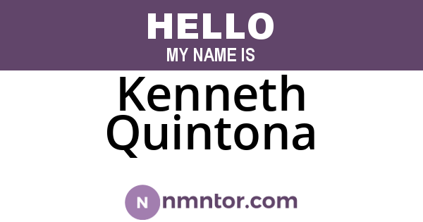 Kenneth Quintona