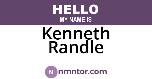 Kenneth Randle