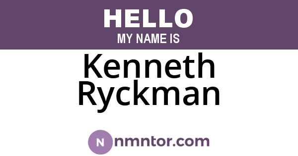Kenneth Ryckman