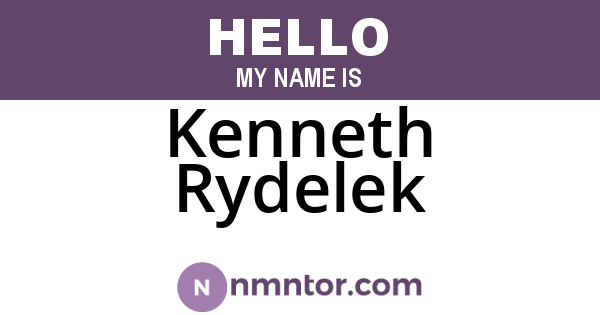 Kenneth Rydelek