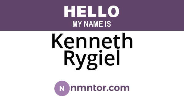 Kenneth Rygiel