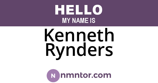 Kenneth Rynders