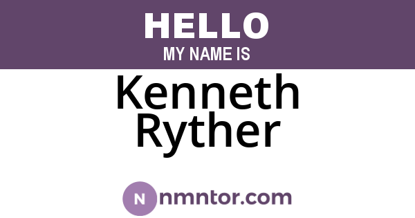 Kenneth Ryther