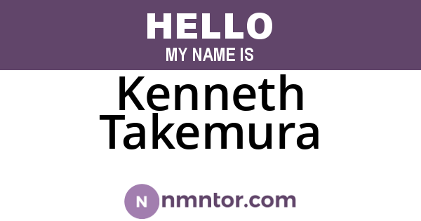 Kenneth Takemura