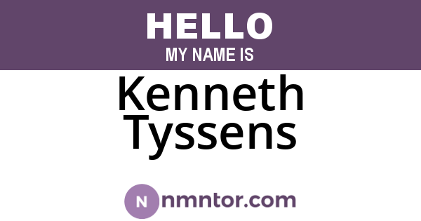 Kenneth Tyssens