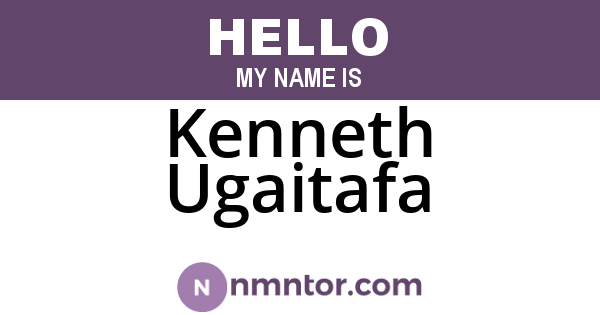 Kenneth Ugaitafa
