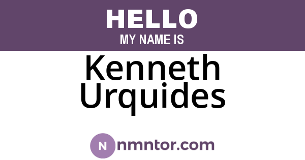 Kenneth Urquides