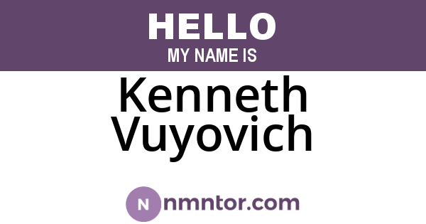 Kenneth Vuyovich