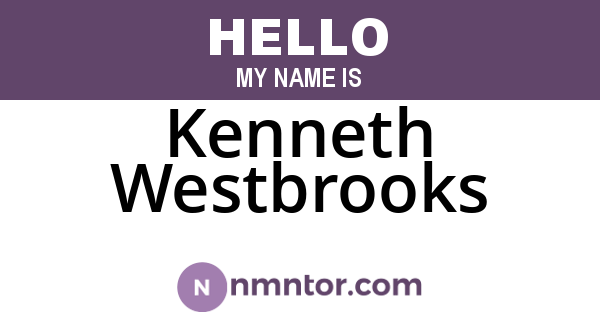 Kenneth Westbrooks