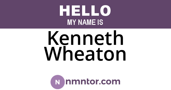 Kenneth Wheaton