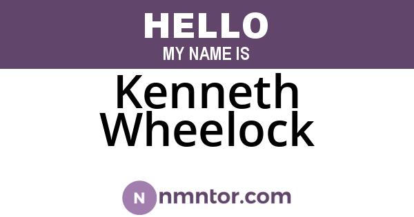 Kenneth Wheelock