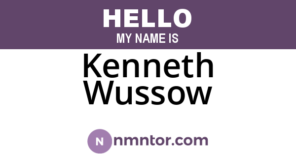 Kenneth Wussow
