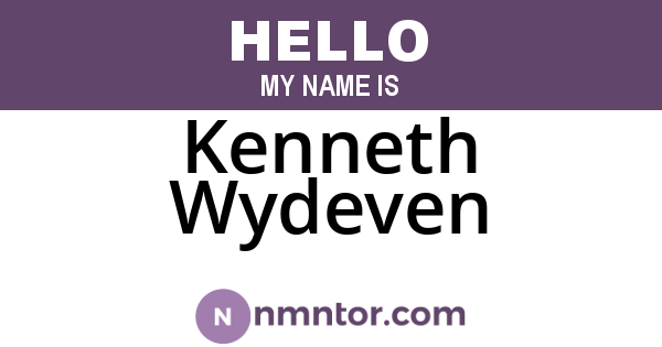 Kenneth Wydeven