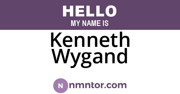 Kenneth Wygand