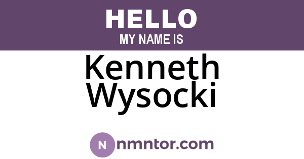 Kenneth Wysocki
