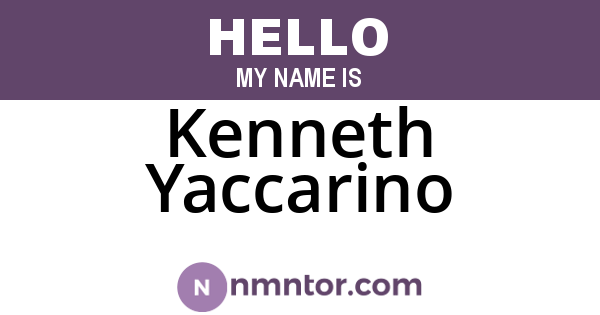 Kenneth Yaccarino