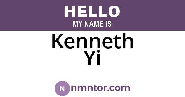 Kenneth Yi