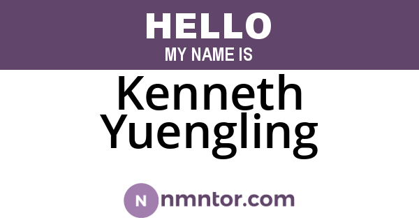 Kenneth Yuengling